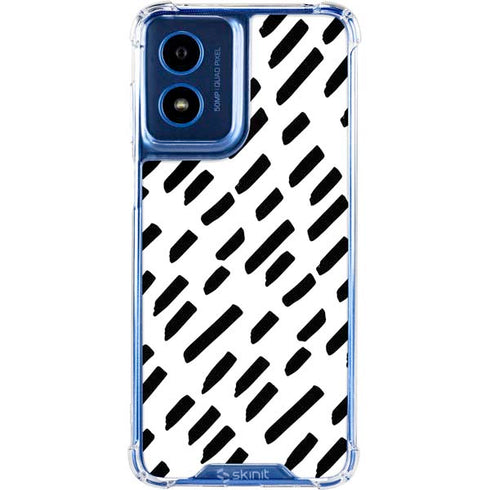 Black Dash Moto G 5G (2024) Clear Case